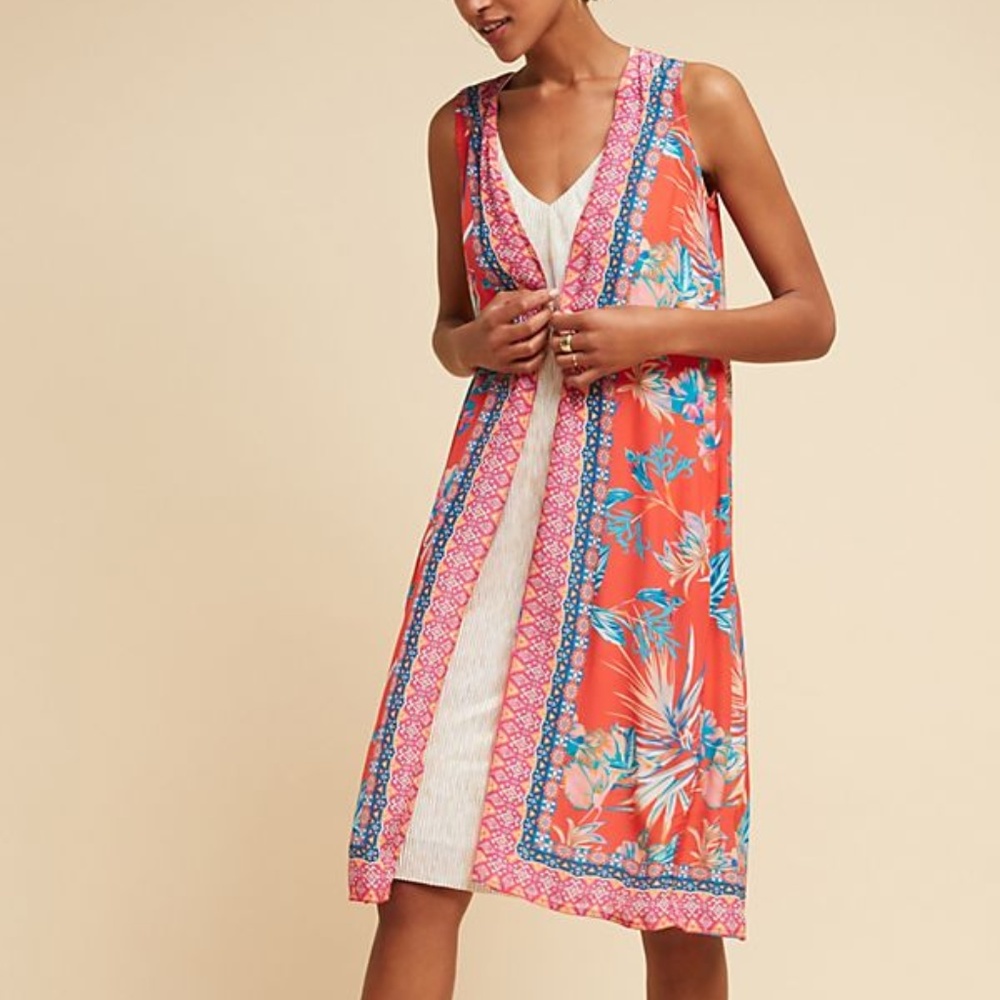 Tropical Split-Back Vest